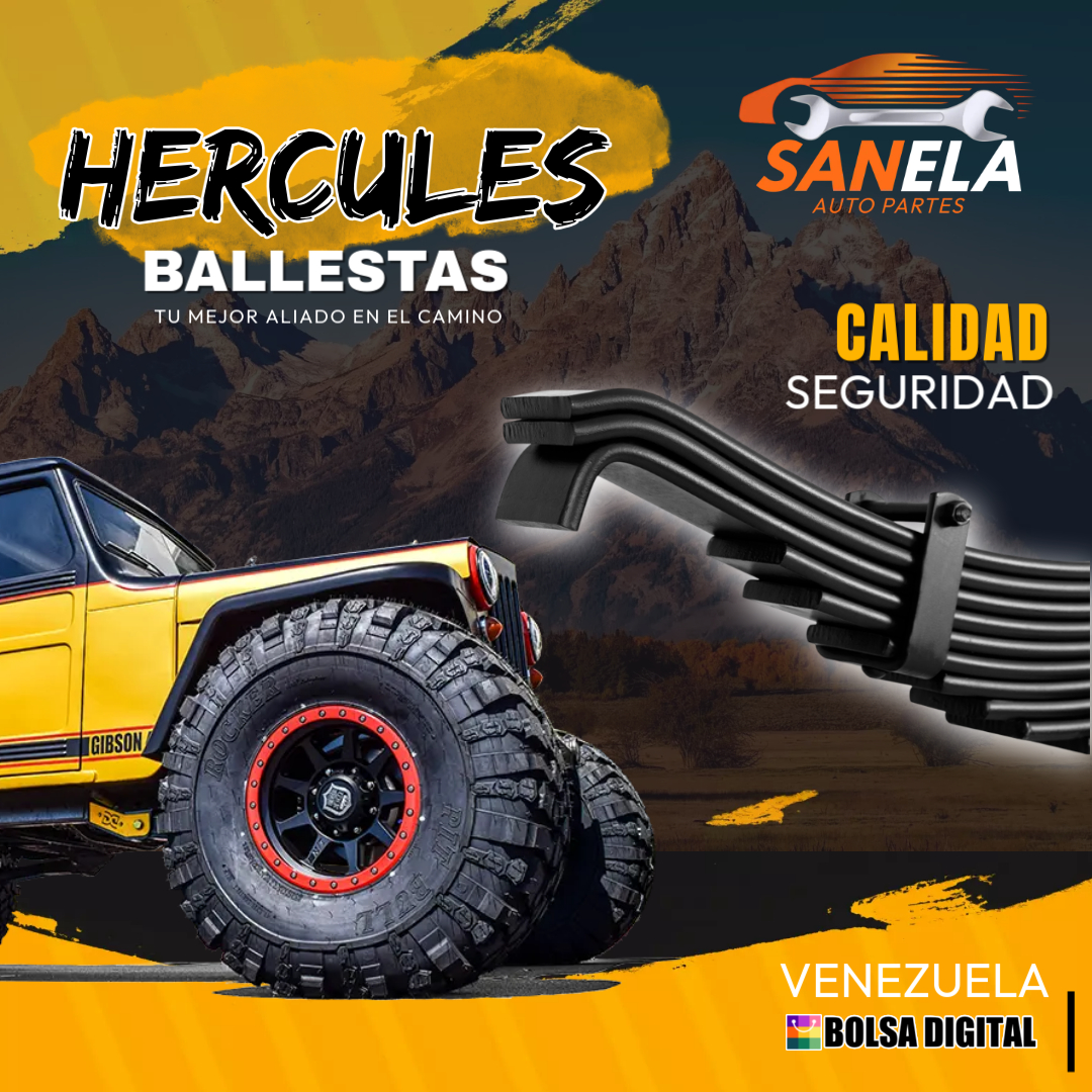 De donde es la marca Hercules? "Ballestas, Amortiguadores, Bujes, Frenos..."