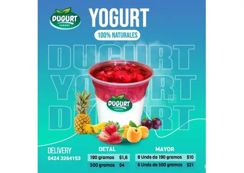 Yogurt Artesanal Turmero, Delivery