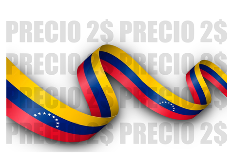 Bandera de Venezuela Agitada (Cinta de Bandera) Lazo Bandera