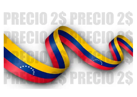 Bandera de Venezuela Agitada (Cinta de Bandera) Lazo Bandera