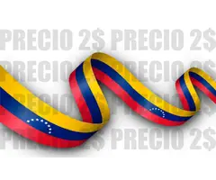 Bandera de Venezuela Agitada (Cinta de Bandera) Lazo Bandera