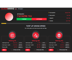 Plantilla TRON TRX minar en la nube (Crea tu sitio de minado y gana dinero)