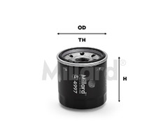 Filtro de Aceite 4997 (Spark 1.0, Chana, QQ, Hafei Lobo, Hafei Xinyi, Terios Bego, Saic Wuling)