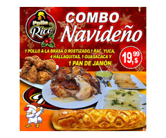 Combo Navideño Pollo Rico: 1 Pollo a la brasa o Rostizado