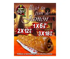 Pan de Jamón en Pollo Rico