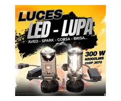 Bombillos Luces Led h4 Lupa 45000 Lumenes (Aveo, Corsa, Terios, Grand Vitara, Spark, Otros).