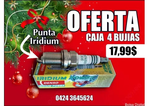 Bujias punta Iridium Denso Aveo Optra Corolla