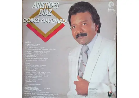 Disco de Vinil Aristides Diaz - Como Olvidarla Original 1987 - 3/3