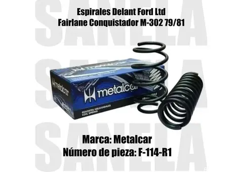 Espiral Ford Conquistador / Ltd / Fairlane Sedan Delantero precio:205$ el par