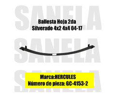 Ballesta Hoja Segunda Silverado 4x2 4x4 04-17