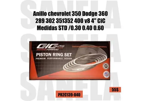 Anillos Ford 302-351-400-gm350-d360 STD 0.30 0.40 0.60 CIC