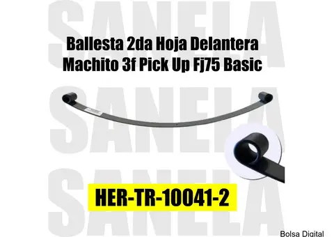 Ballesta 2da Hoja Delantera Machito 3f Pick Up Fj75 Basic ***