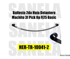 Ballesta 2da Hoja Delantera Machito 3f Pick Up Fj75 Basic ***