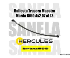 Ballesta Maestra 1era Trasera Mazda Bt50 4x2 07 al 13