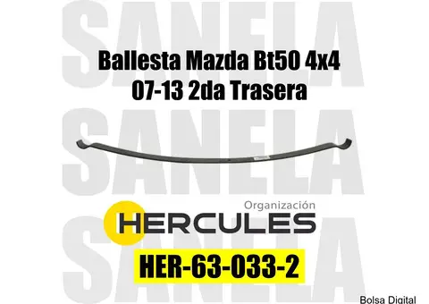 Ballesta Mazda Bt50 4x4 07-13 2da Trasera