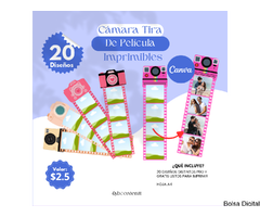 Camera Filmstrip Plantilla Canva